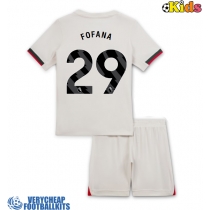 Chelsea Wesley Fofana #29 Replica Away Minikit 2025-26 Short Sleeve (+ pants)